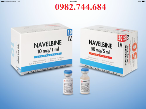 Thuốc Navelbine 10mg/1ml, 50mg/5ml