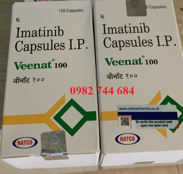 Thuốc Imatinib 100mg Veenat trị bệnh bạch cầu