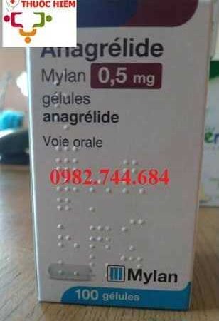 Thuốc Anagrelide Mylan 0.5 mg điều trị tăng tiểu cầu