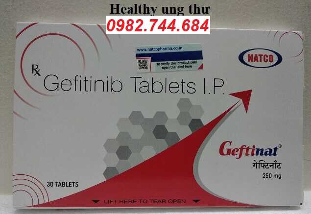 Thuốc Geftinat 250mg Gefitinib điều trị ung thư phổi
