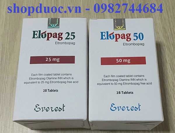 Thuốc Elopag 25 điều trị xuất huyết giảm tiểu cầu